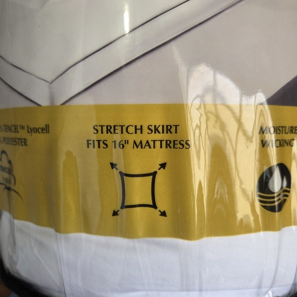 Hotel Suite Tencel Cooling Hypoallergenic Twin Size 2inch Mattress Topper - Picture 7 of 8